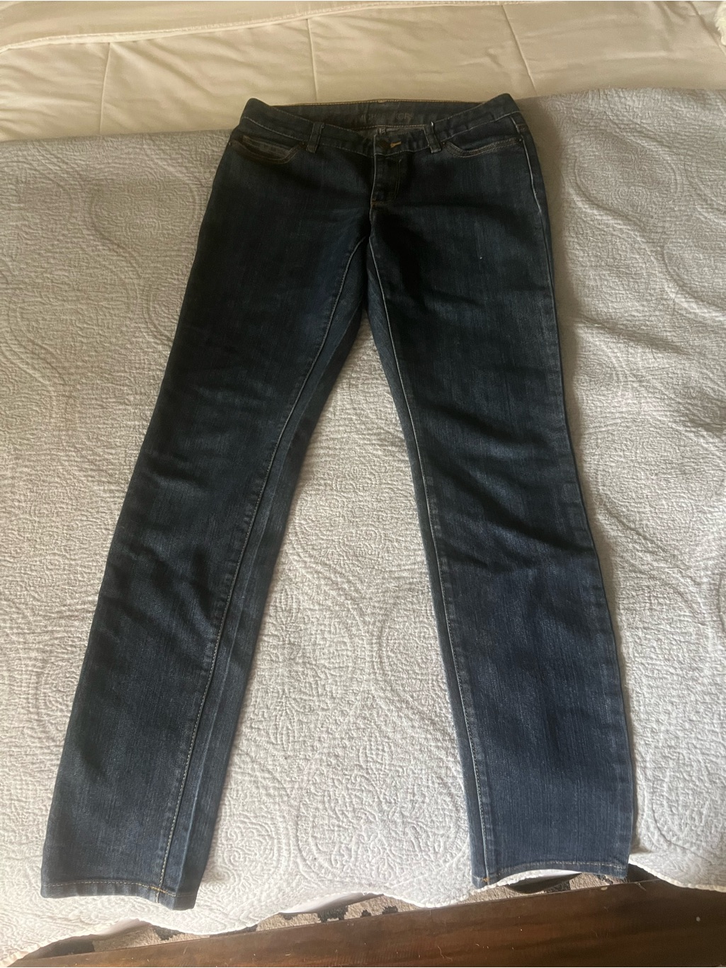 Michael Kors Dark Indigo Straight-Leg Jeans